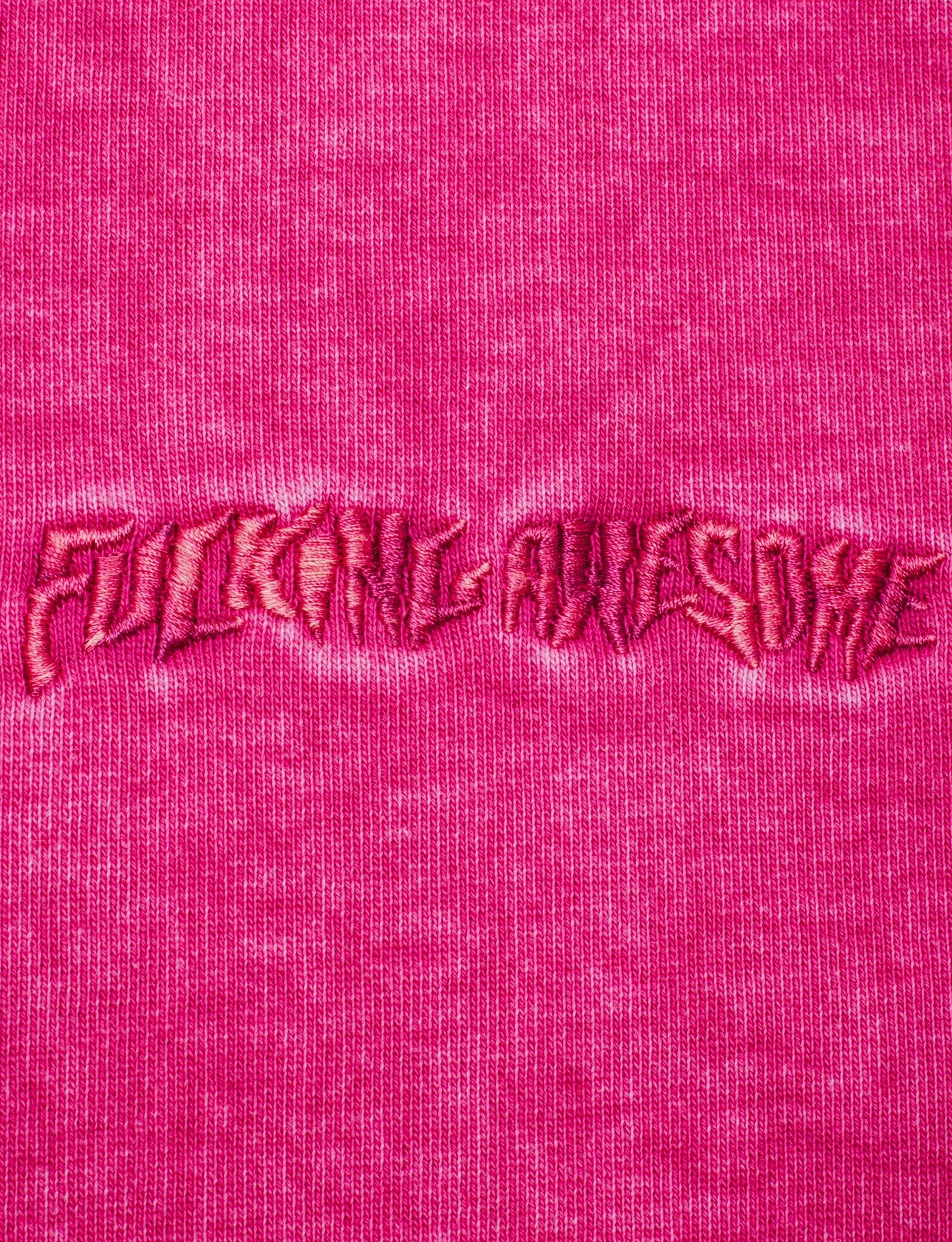 FUCKING AWESOME Little Stamp Snow Wash Crewneck Sweatshirt Magenta