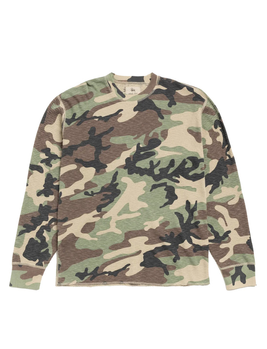 STÜSSY PIGMENT DYED LS THERMAL CAMO