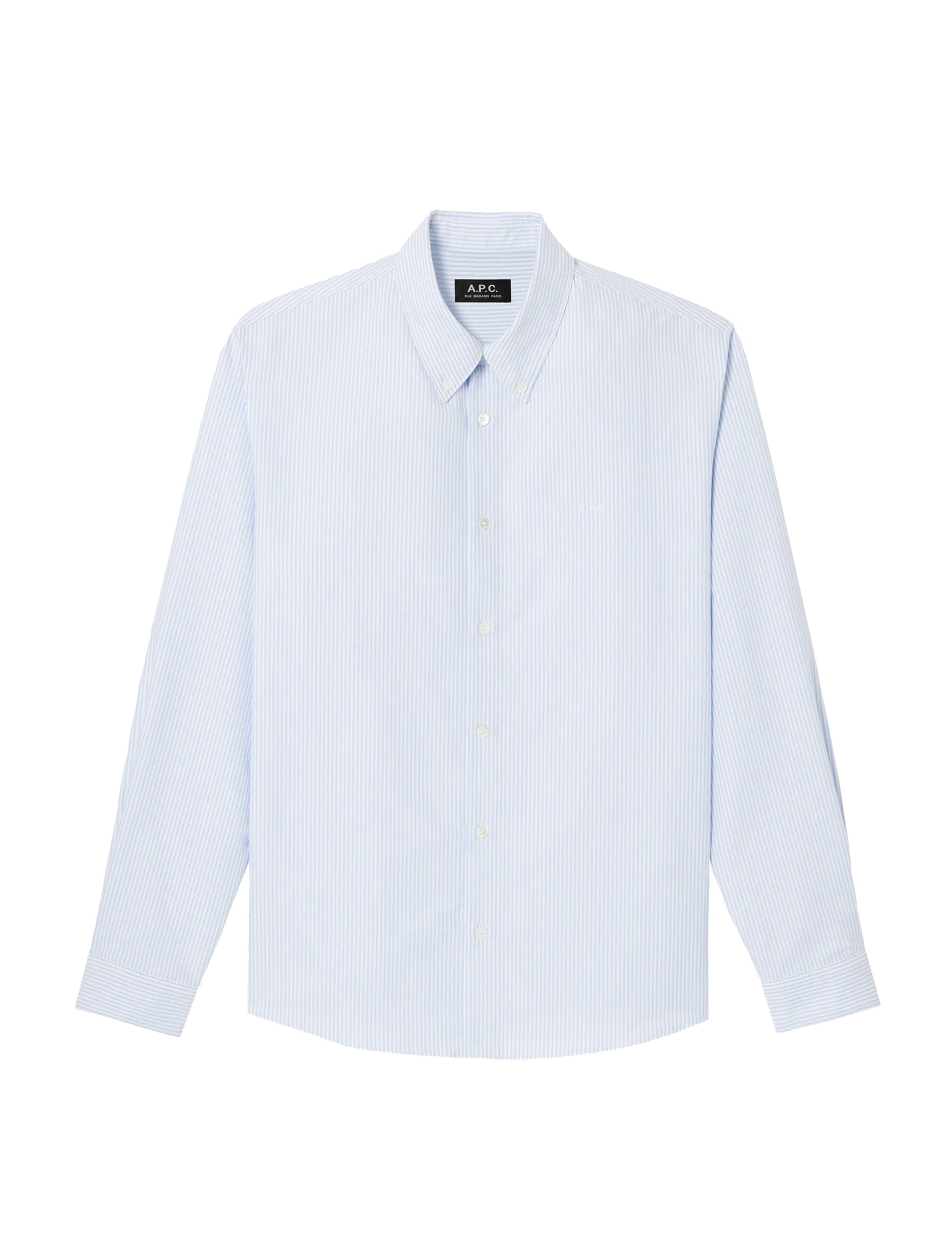A.P.C. CHEMISE NEW GREG IAA BLUE