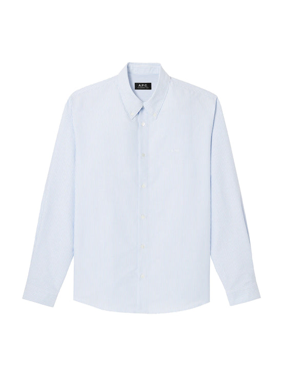 A.P.C. CHEMISE NEW GREG IAA BLUE