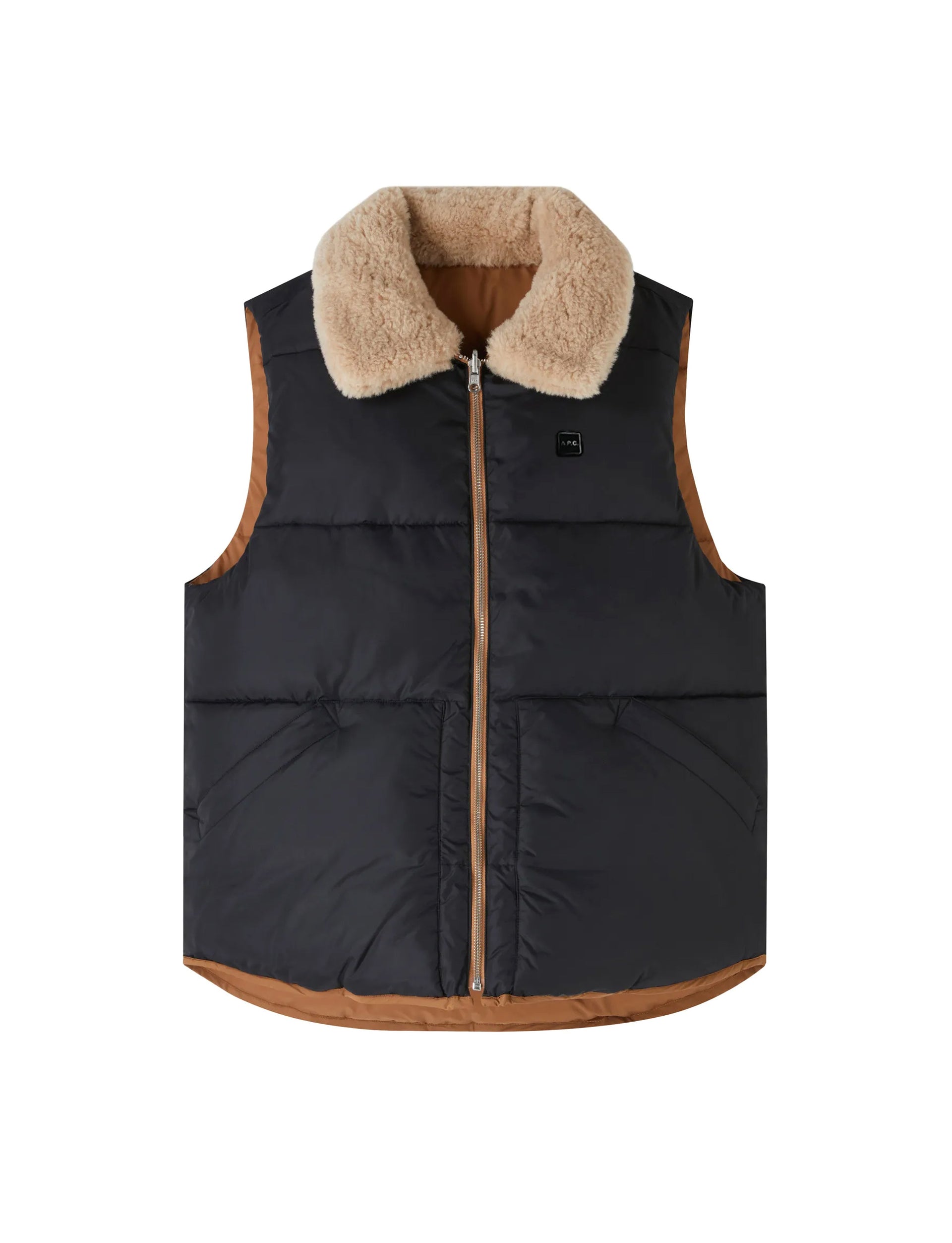 A.P.C. DOUDOUNE TEDDY DARK BEIGE