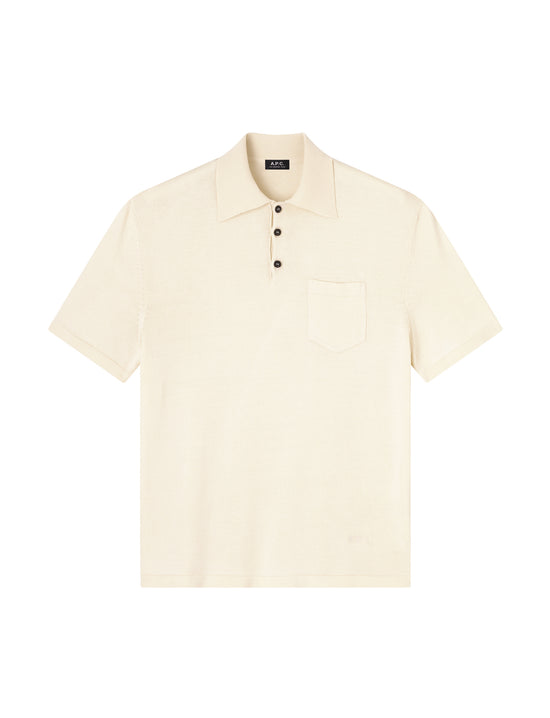 A.P.C. POLO COLIN ECRU