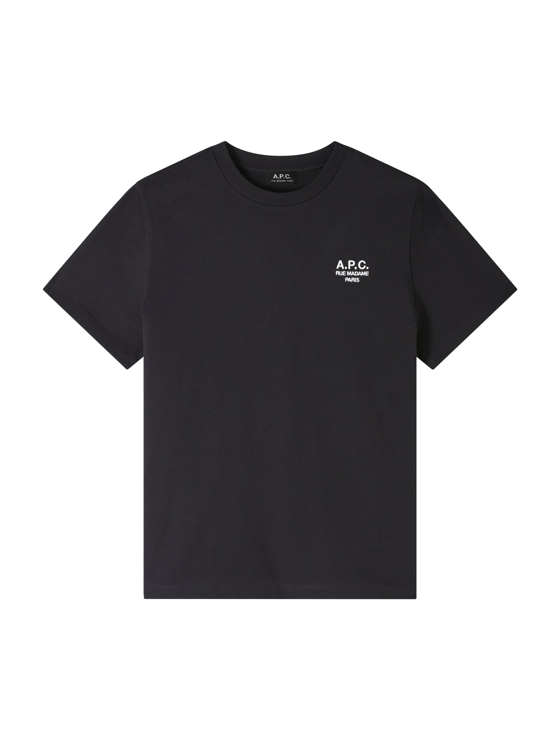 A.P.C. T-SHIRT STANDARD RUE MADAME GOTS BLACK