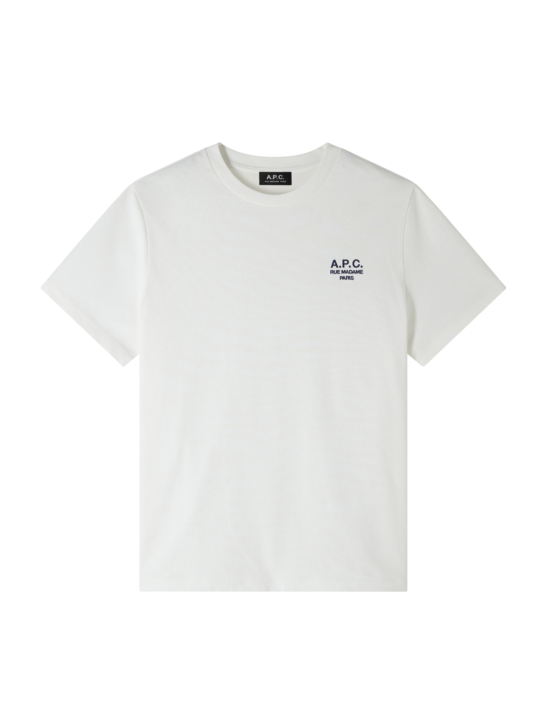 A.P.C. T-SHIRT STANDARD RUE MADAME GOTS WHITE