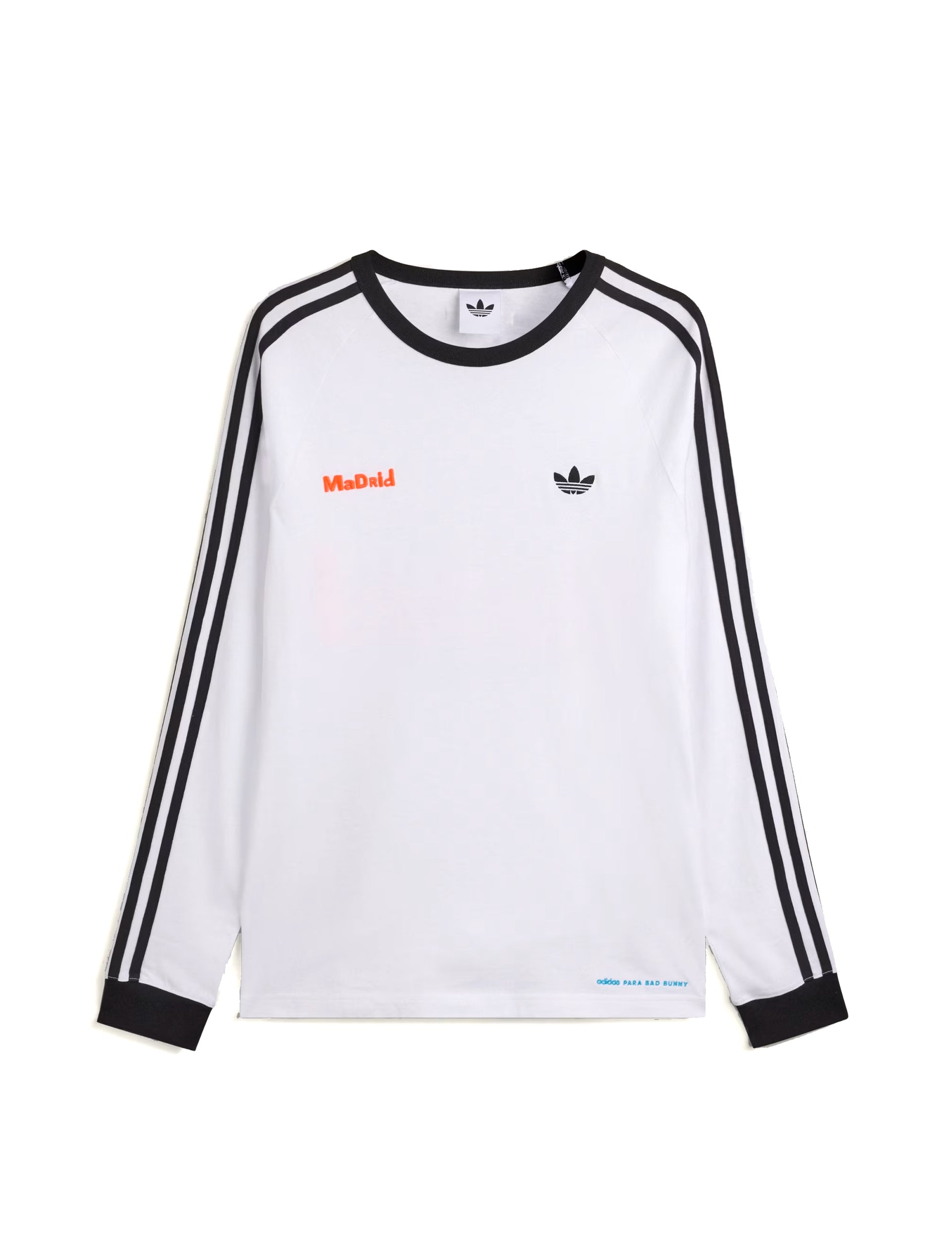 ADIDAS ORIGINALS BAD BUNNY LONGSLEEVE TEE WHITE MADRID WHITE