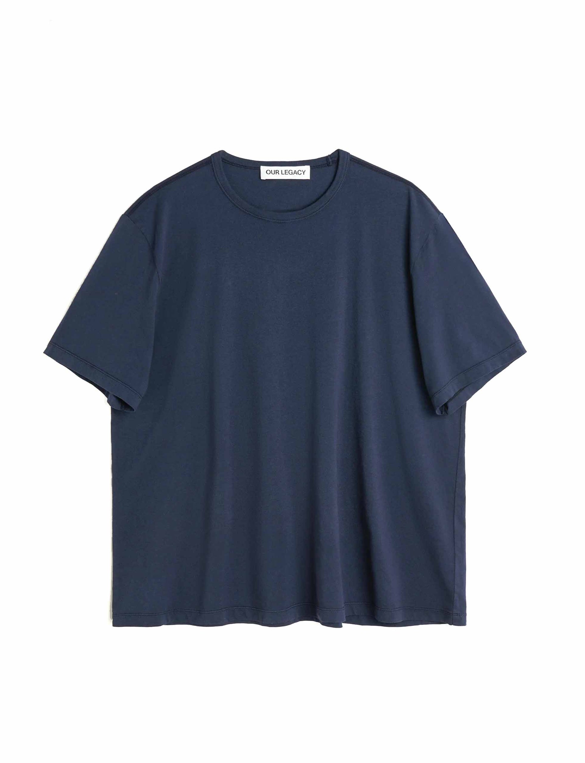 OUR LEGACY NEW BOX T-SHIRT Abyss Blue Clean Jersey