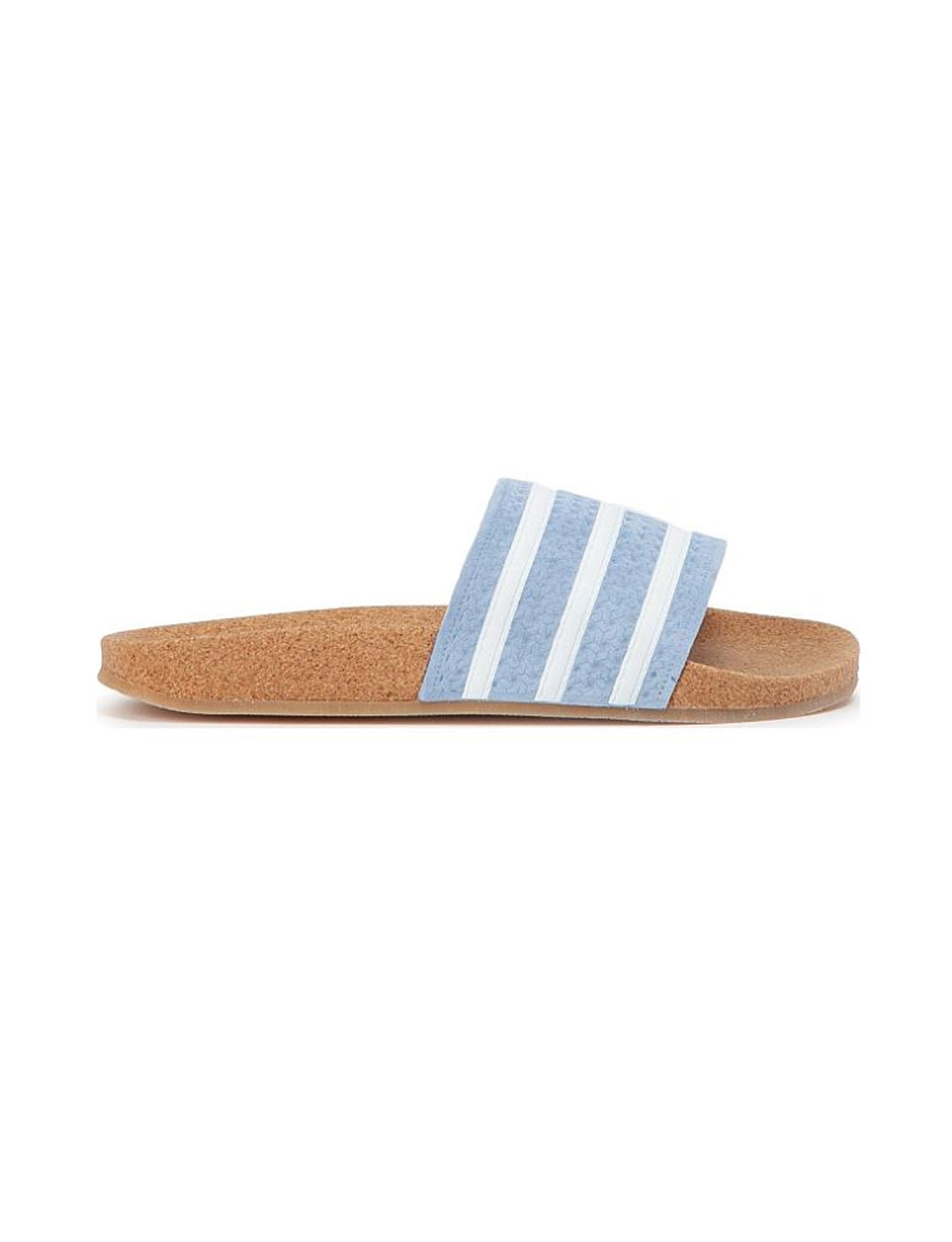 Adilette Cork Adilette Weiß Blau Adidas Originals Adilette Cork