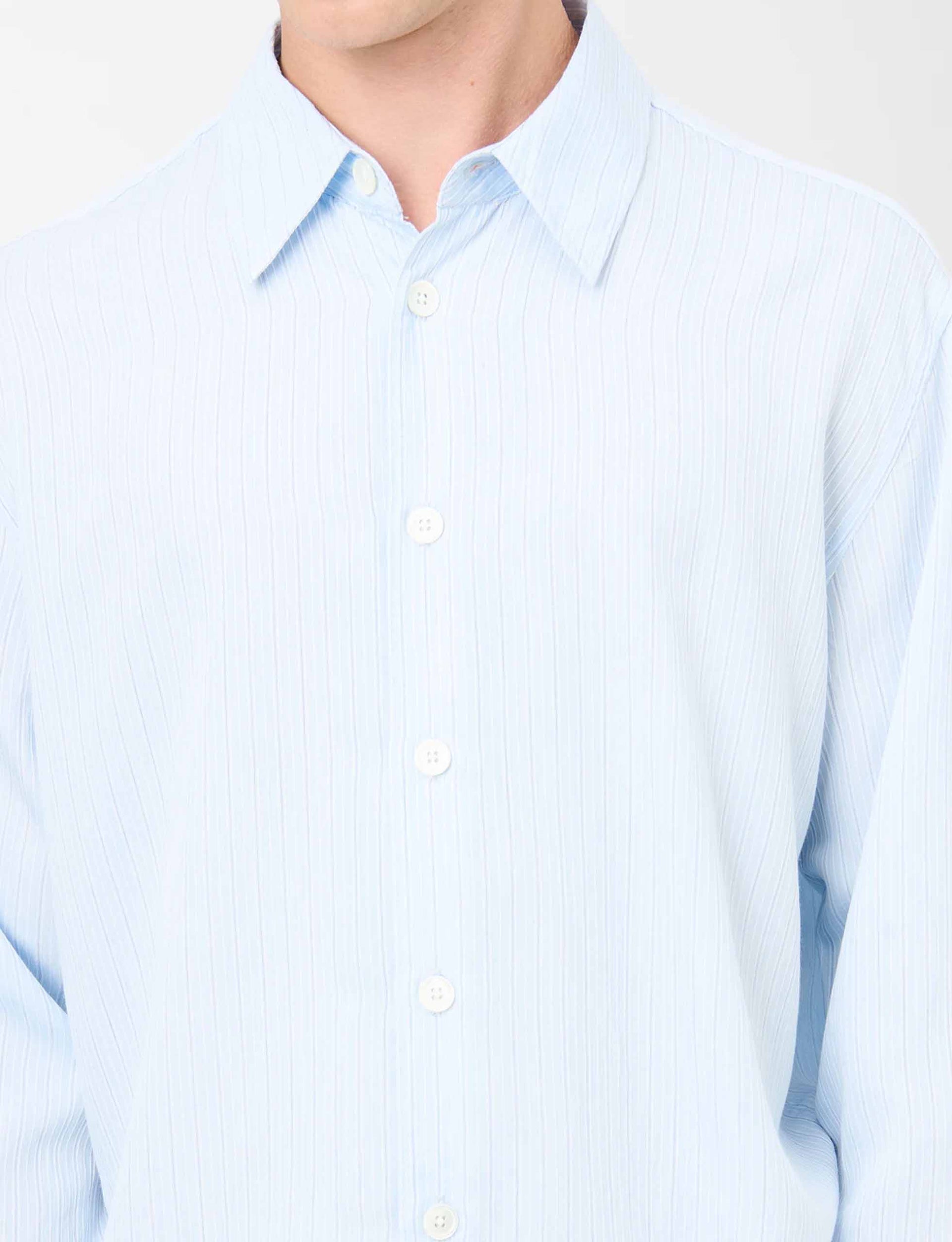 OUR LEGACY BEYOND BD SHIRT Suave Stripe Holiday Viscose