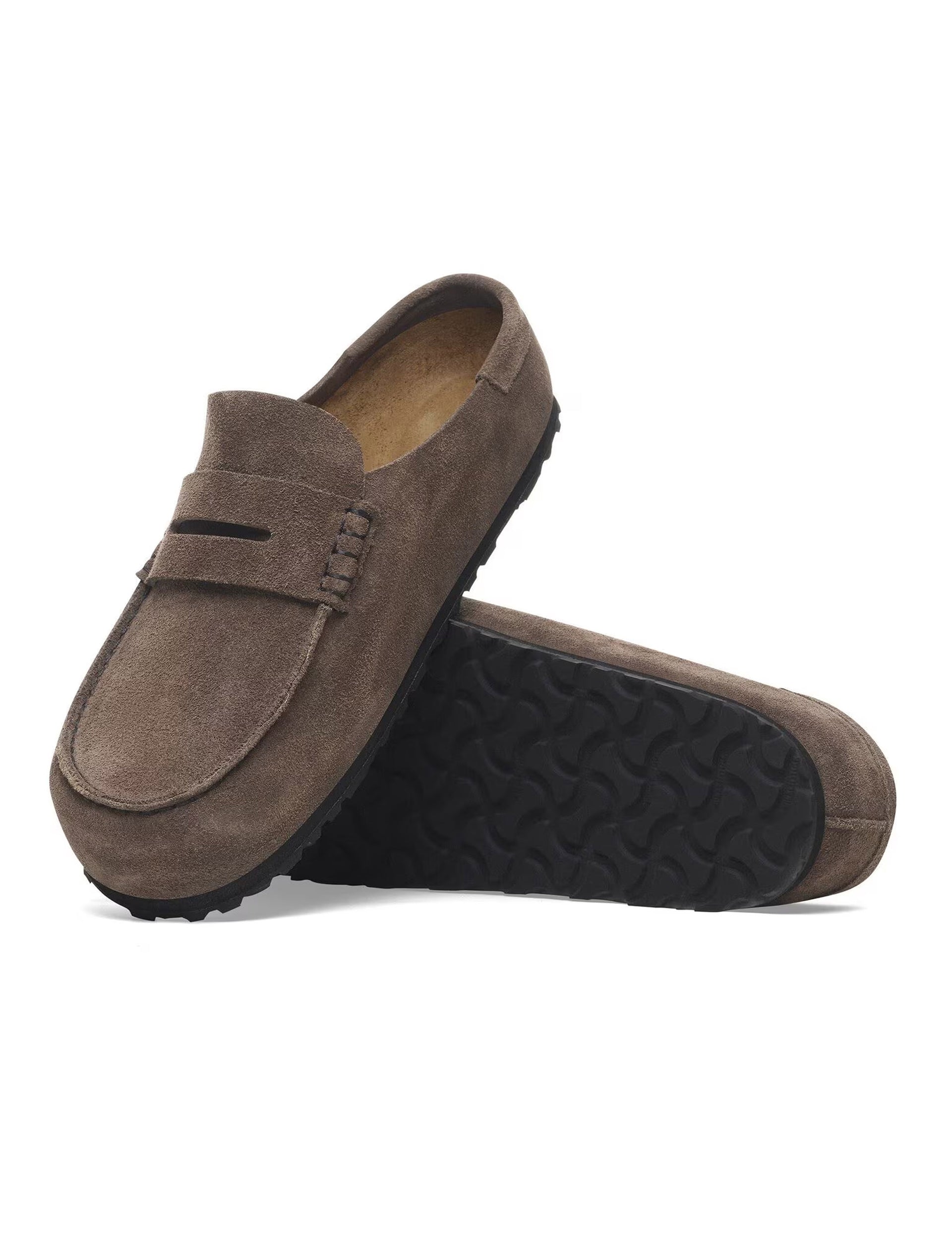 BIRKENSTOCK Naples Wrapped Suede Leather - Concrete Gray