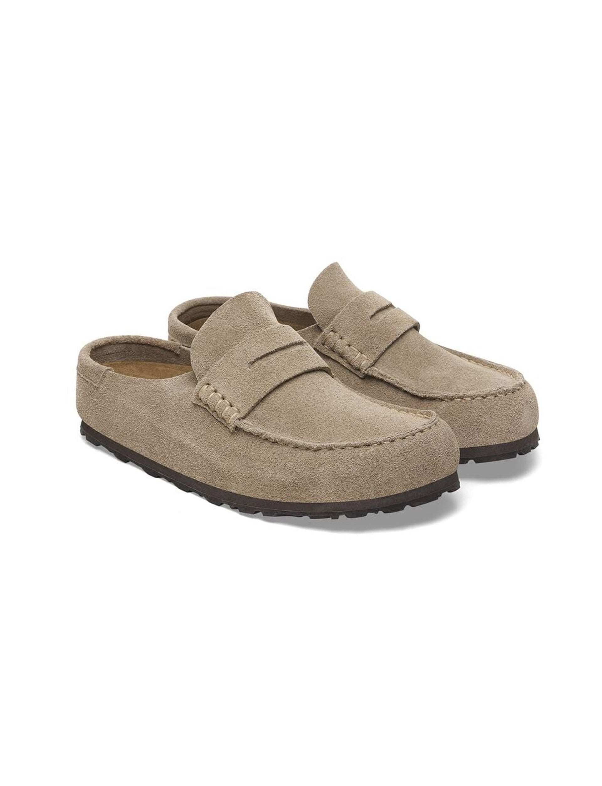 BIRKENSTOCK Naples Wrapped Suede Leather TAUPE
