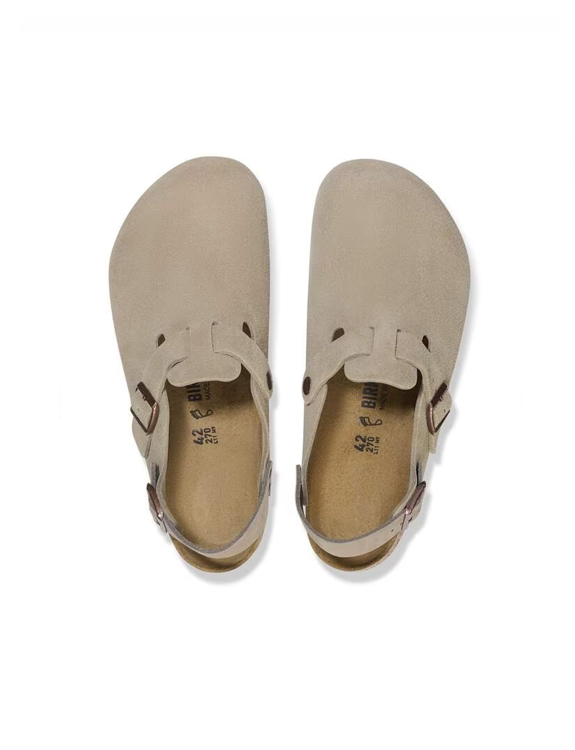 BIRKENSTOCK Tokio  Suede Leather TAUPE