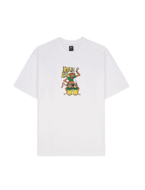 BRAIN DEAD BONGO BRAIN T-SHIRT - WHITE