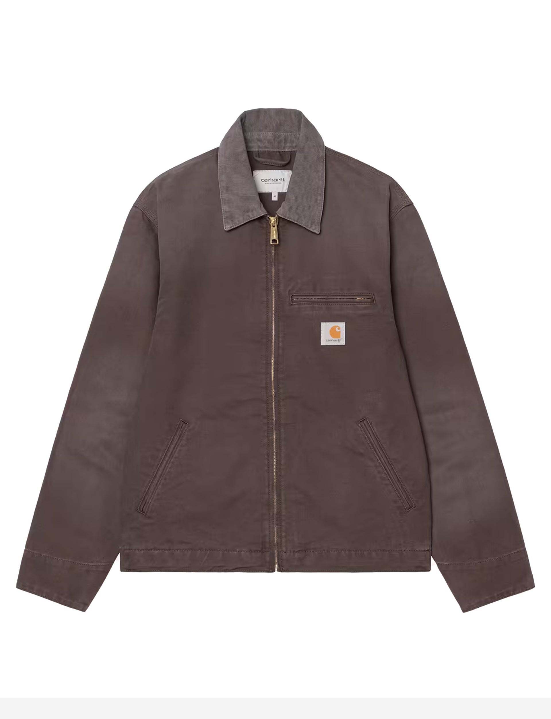 CARHARTT WIP Detroit Jacket 'Dearborn' Canvas Shale / Shale, stone canvas