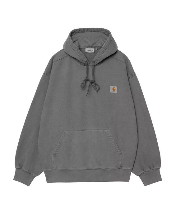 CARHARTT WIP Hooded Vista Sweatshirt Black, Garment dyed
