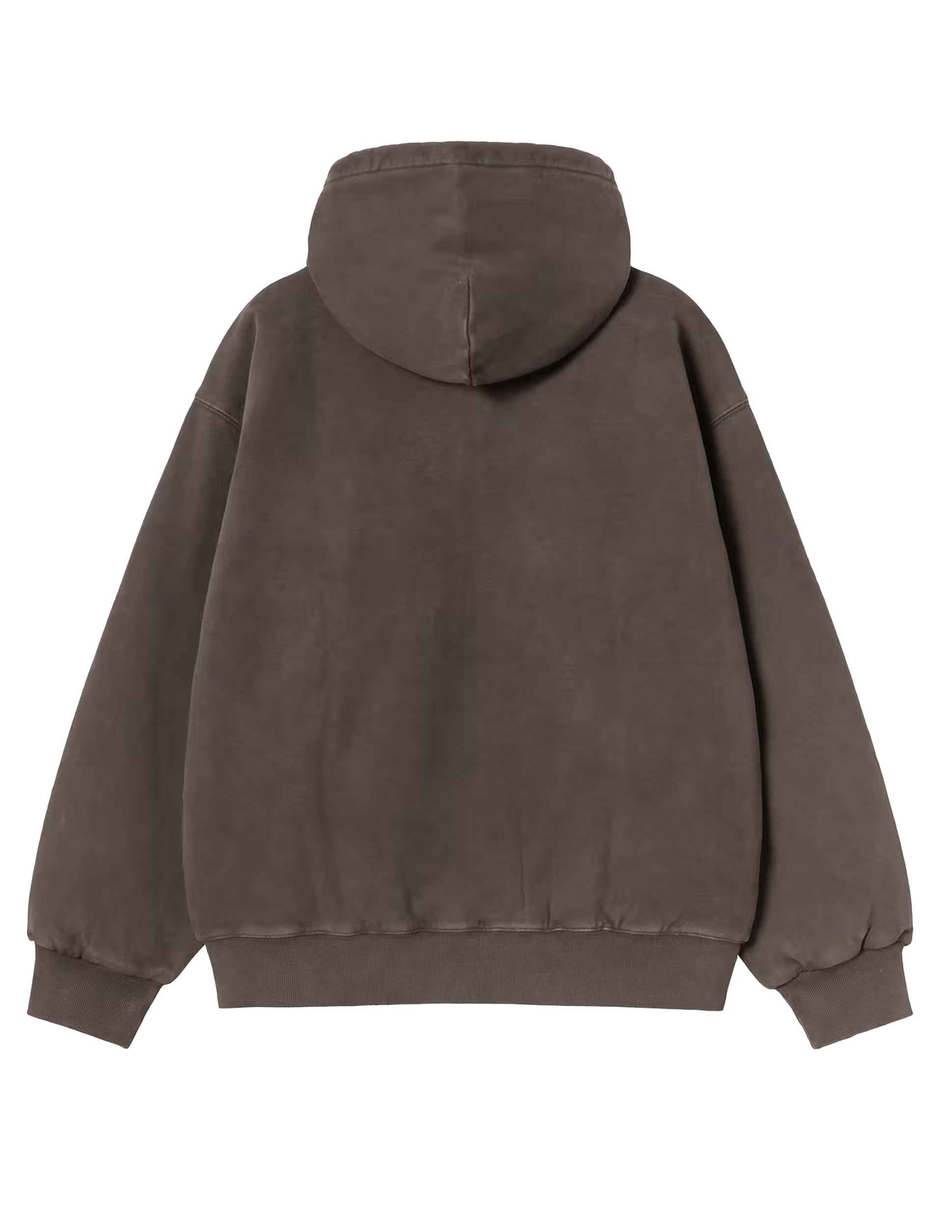 CARHARTT WIP Hooded Vista Zip Sweatshirt Tobacco, garment dyed