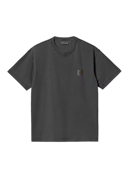 CARHARTT WIP S/S Nelson T-Shirt Black, Garment dyed