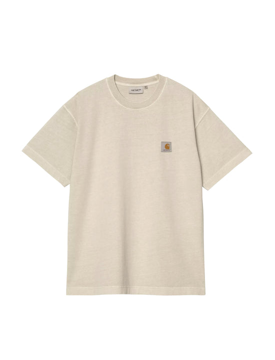 CARHARTT WIP S/S Vista T-Shirt Fleur De Sel, Garment dyed