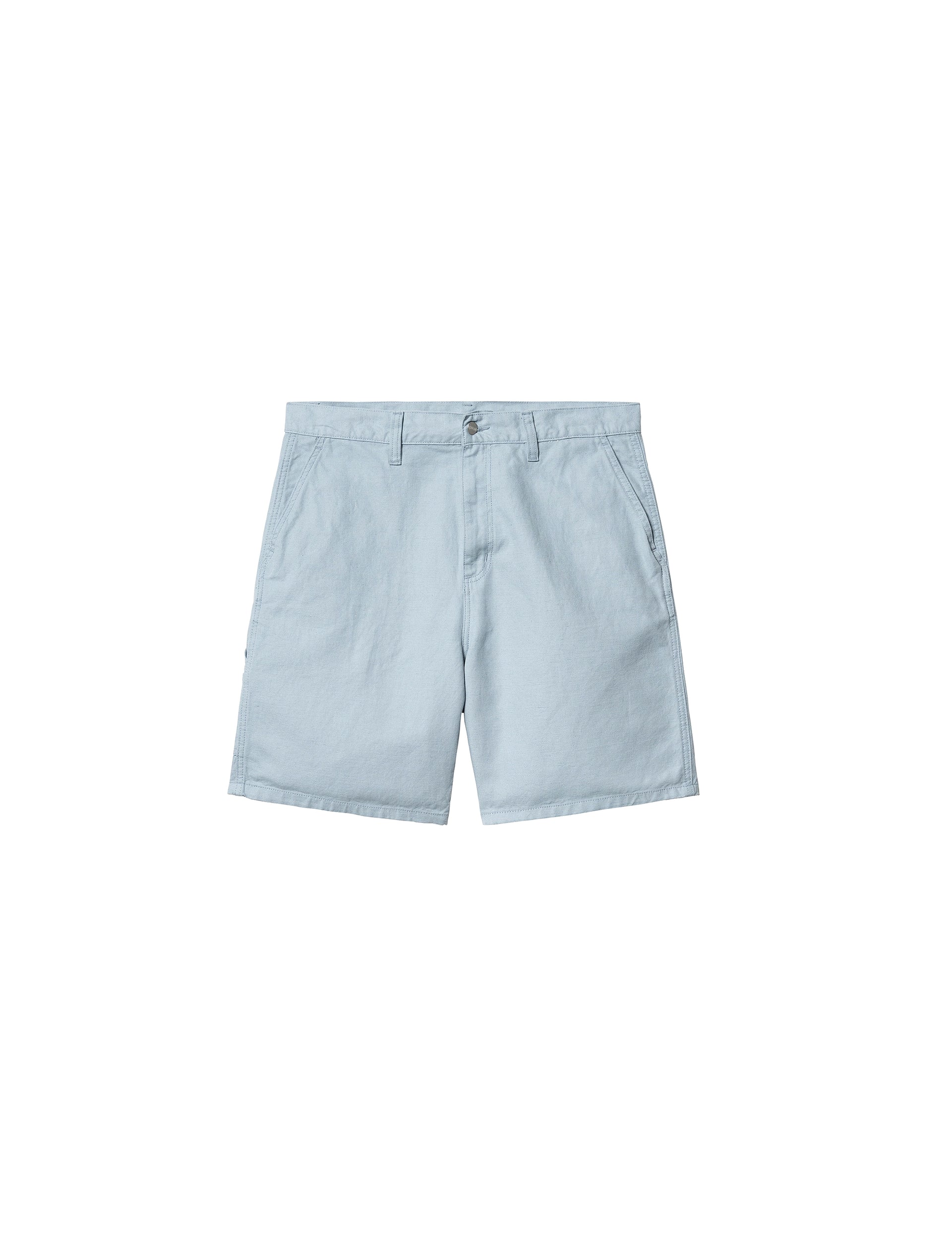 CARHARTT WIP Walter Single Knee Short 'Sullivan' Canvas Misty Sky, rinsed