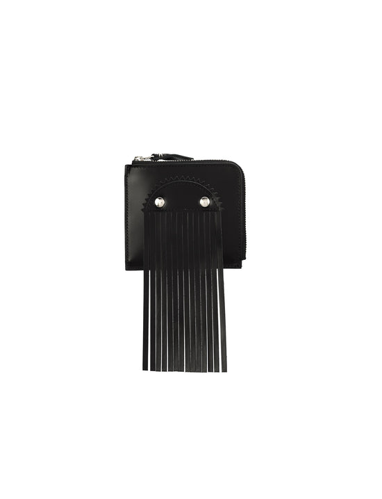 COMME DES GARÇONS FRINGED CARDHOLDER SAJ12310 BLACK