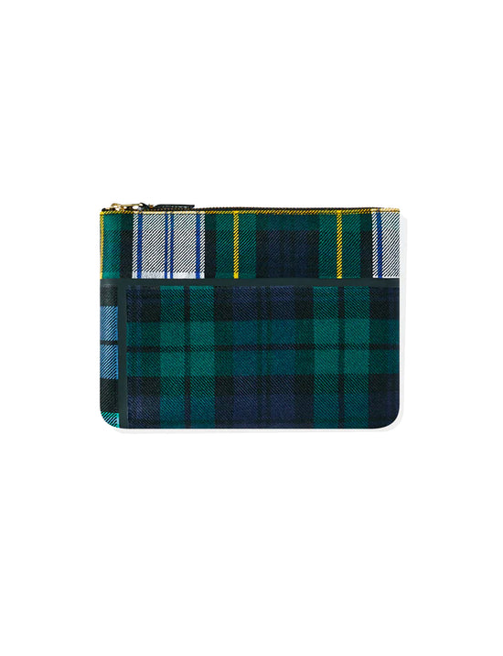 Comme des Garçons Wallet SA5100 Tartan Green