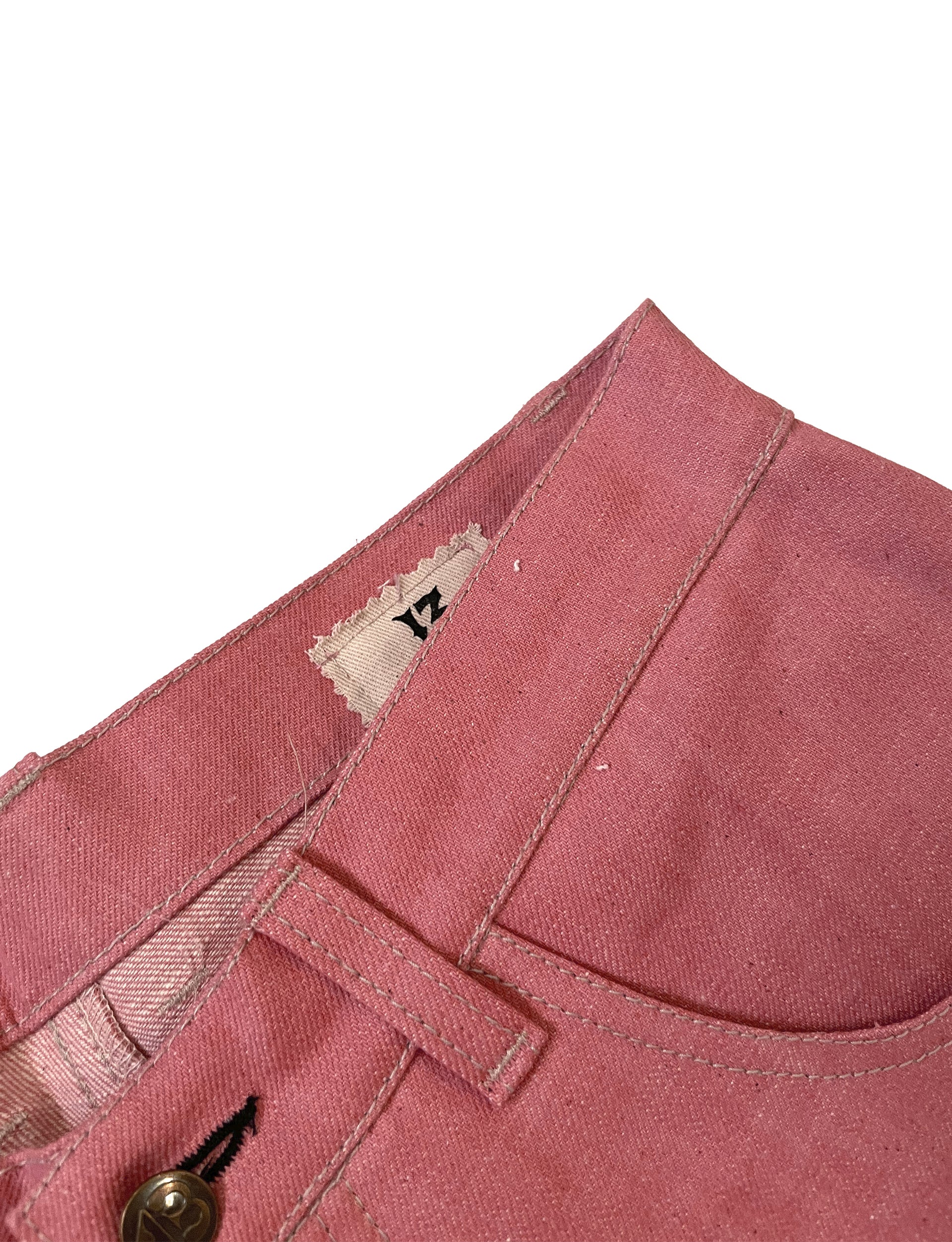 TRECE MANUFACTURING ‘STRAYCAT’ PINK 5pocket short trousers.