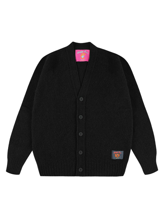 Howlin' Shaggy Bear Cardigan - Black