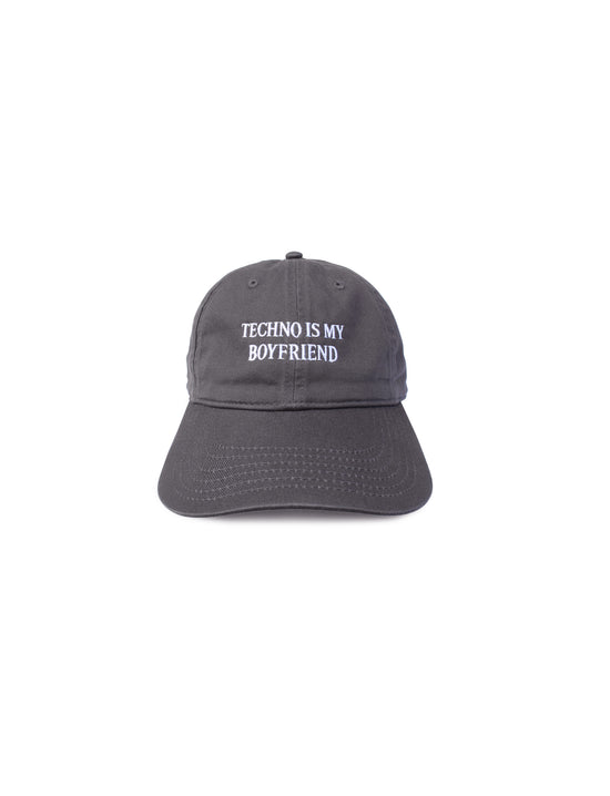 IDEA TECHNO IS MY BOYFRIEND HAT CHARCOAL