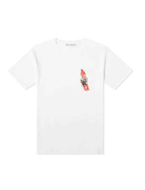 JW ANDERSON GNOME CHEST T-SHIRT WHITE