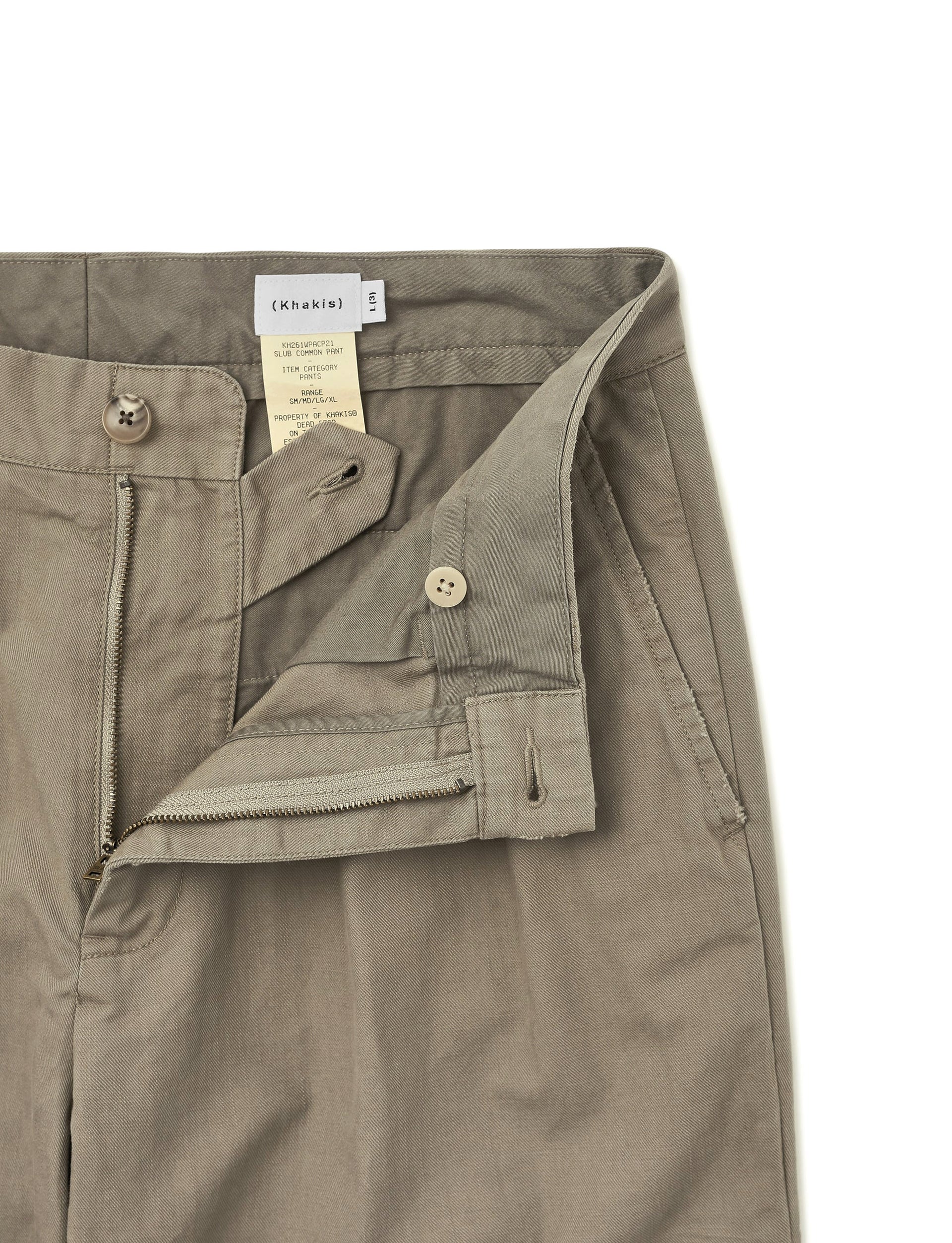 Khakis Slub Common Pant Covert Grey