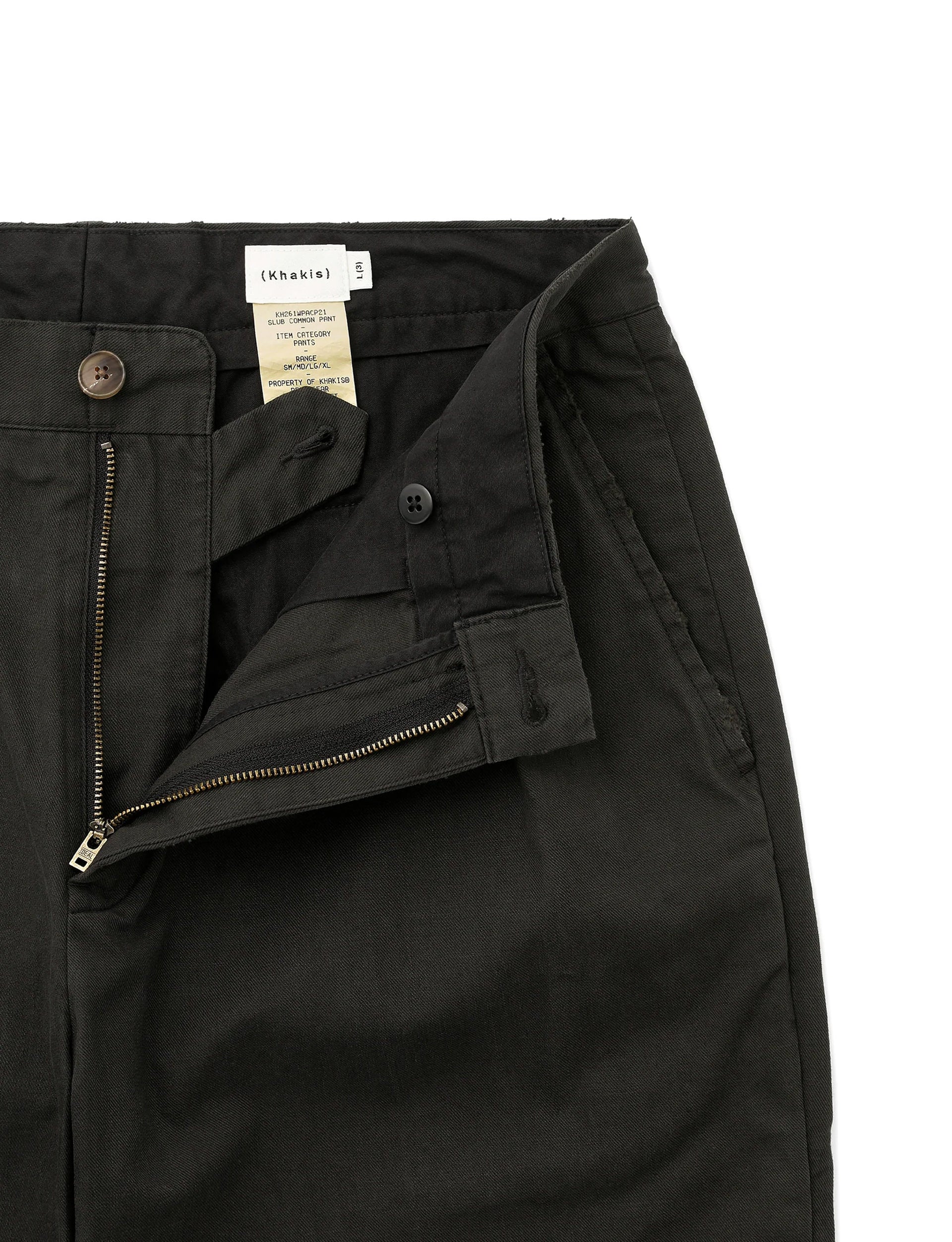 Khakis Slub Common Pant Faded Black
