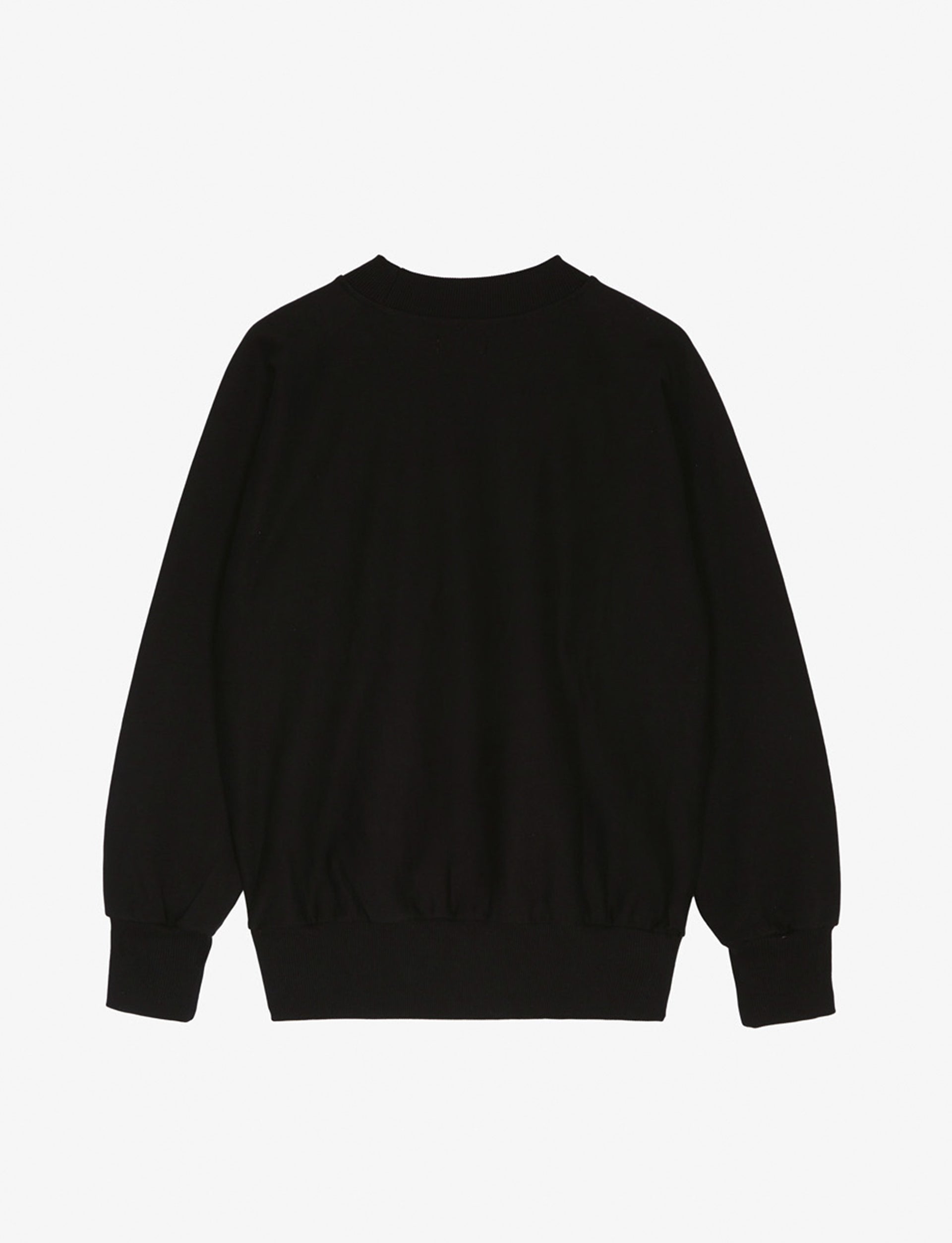 LATE CHECKOUT BLACK/WHITE SCRIPT CREWNECK SWEATSHIRT