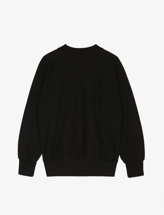LATE CHECKOUT BLACK/WHITE SCRIPT CREWNECK SWEATSHIRT