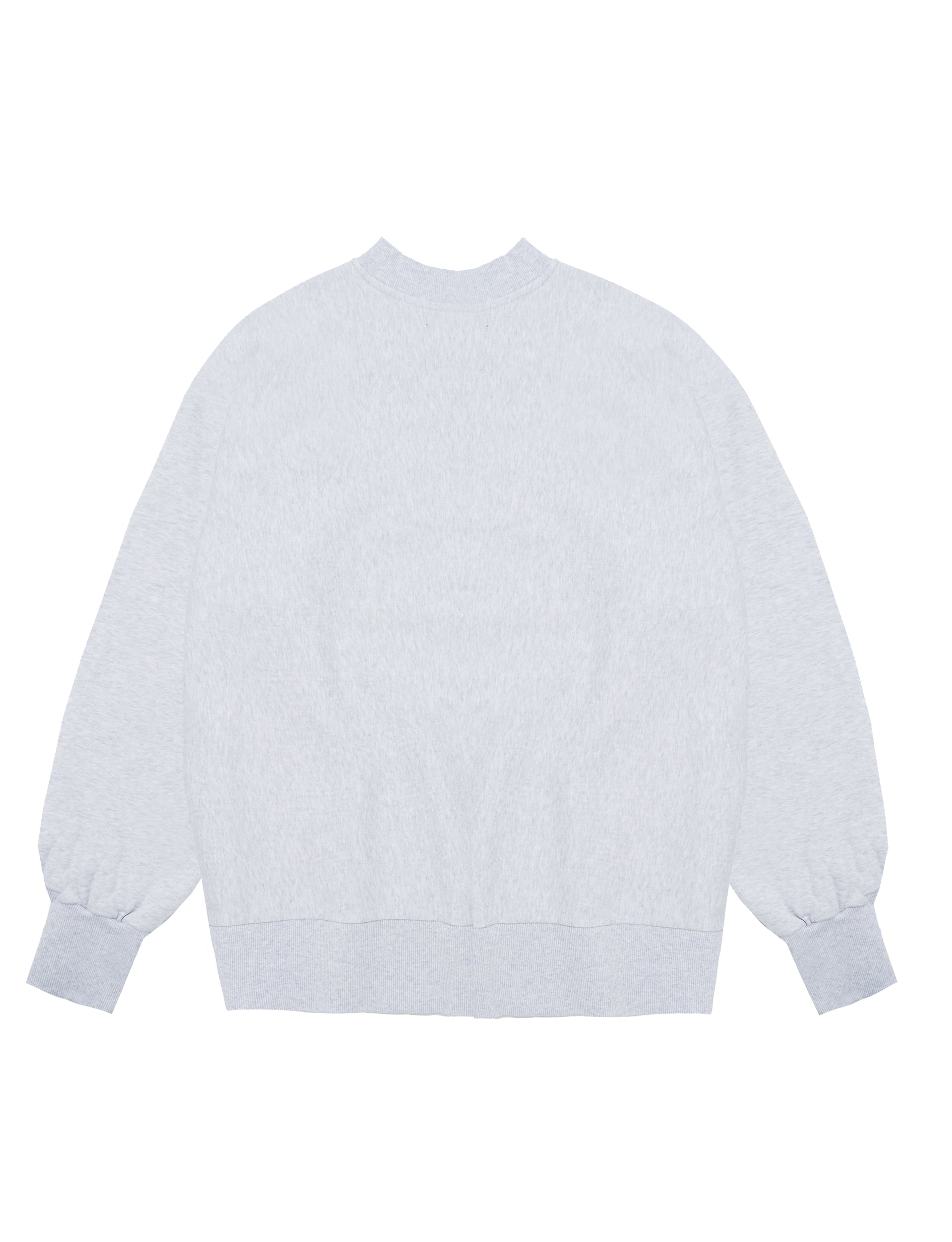 LATE CHECKOUT Baby Blue Crewneck Sweatshirt Grey