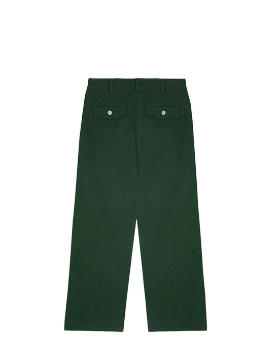 LATE CHECKOUT Green Work Trousers