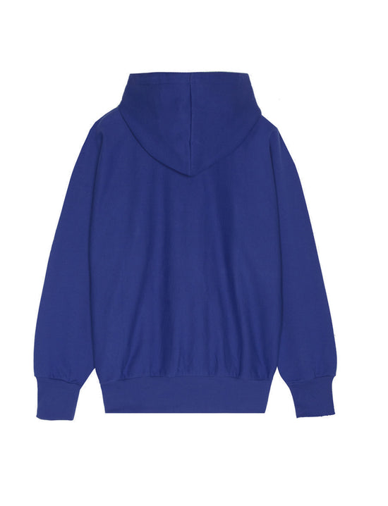 LATE CHECKOUT INDIGO LOGO HOODIE