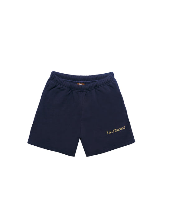 LATE CHECKOUT Navy Shorts
