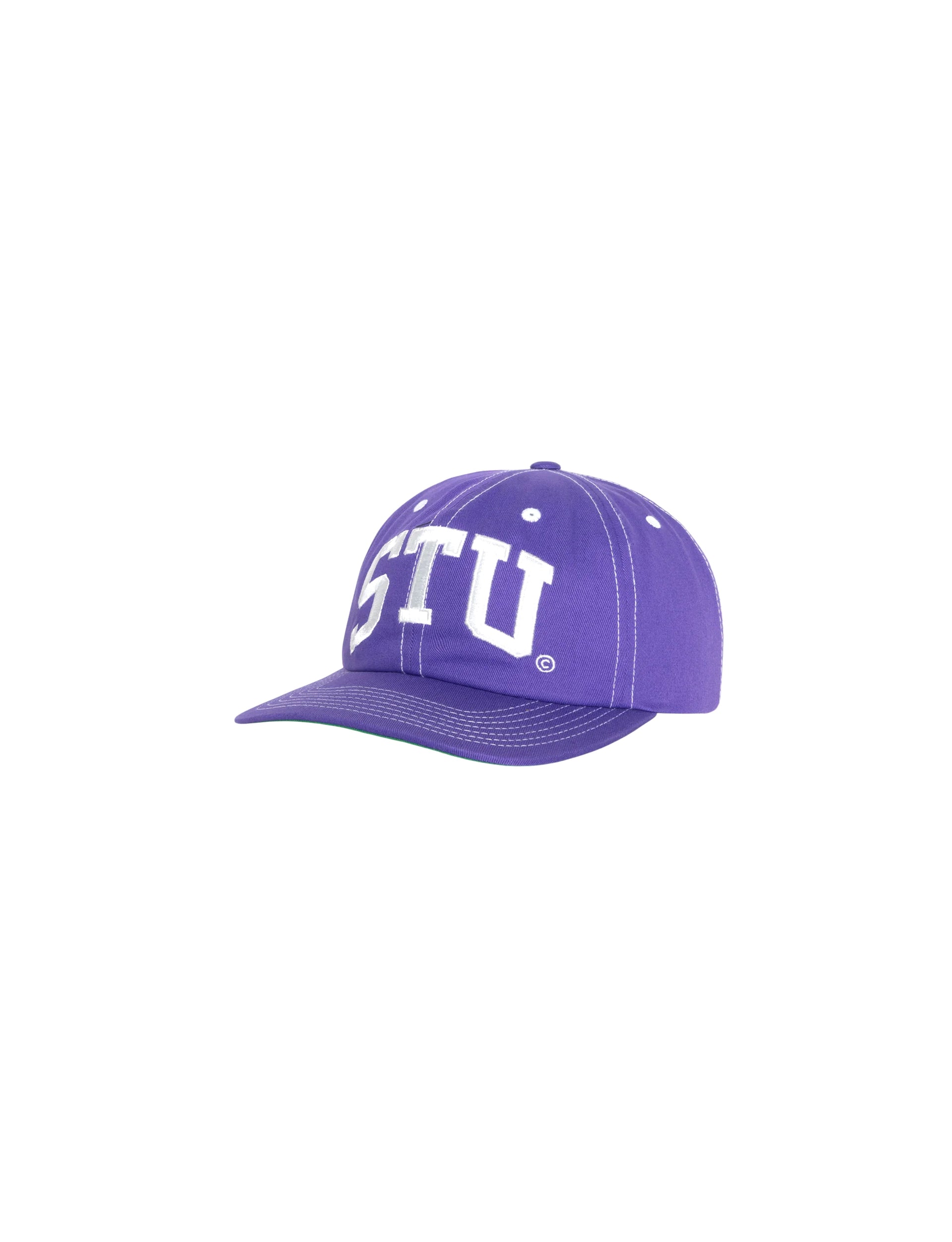 STÜSSY Stu Arch Strapback Cap purple