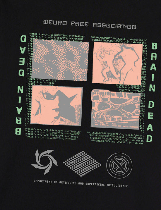 BRAIN DEAD Neuro Free Association T-shirt - Black