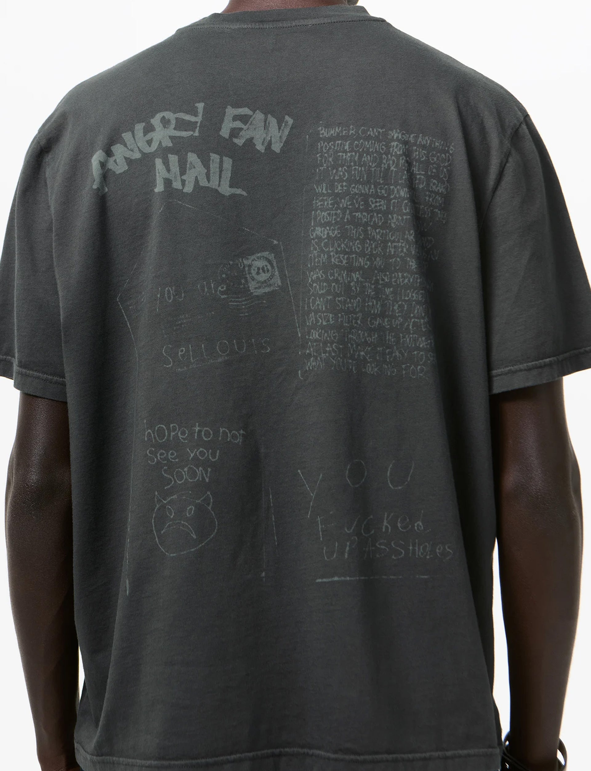 OUR LEGACY BOX T-SHIRT Angry Fan Mail Print