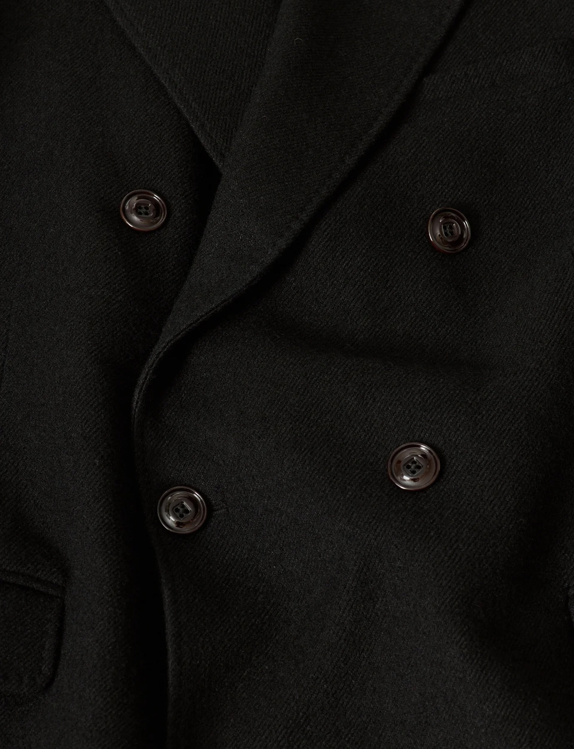 OUR LEGACY HALT BLAZER Miner Black Feral Wool