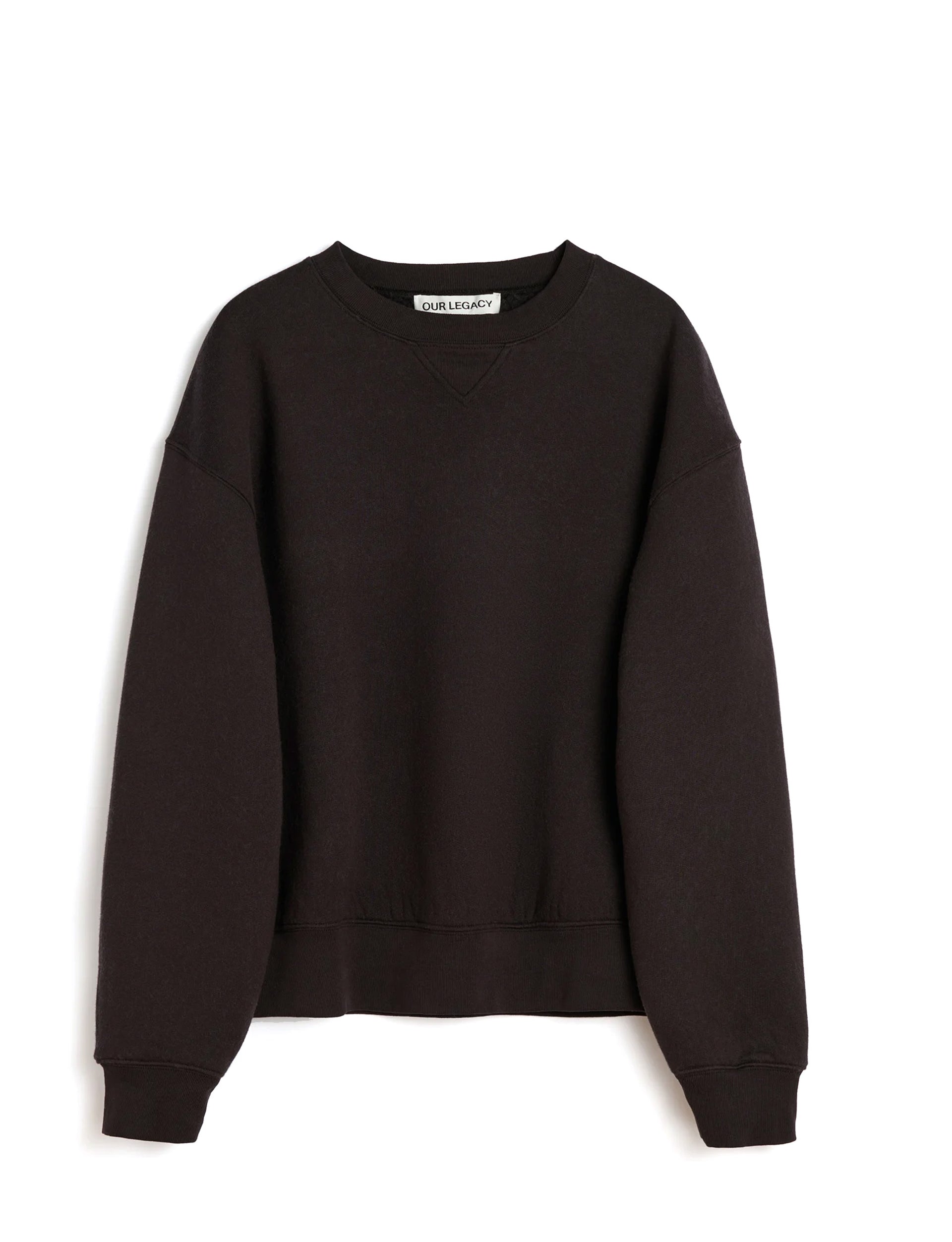 OUR LEGACY PERFECT SWEATSHIRT Black Bear Wooly Fleece