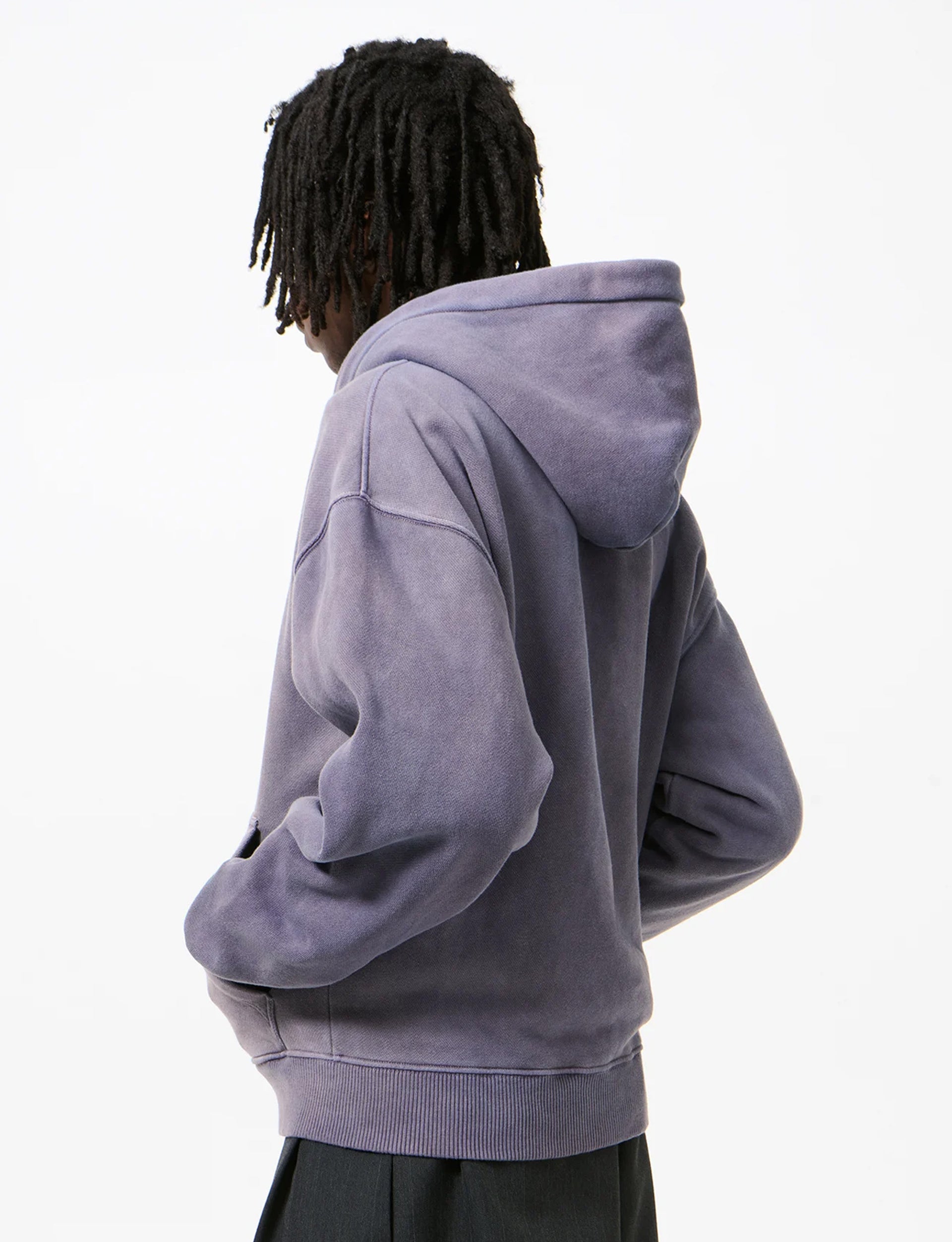 OUR LEGACY RASCAL HOOD Antique Amethyst Star Fleece