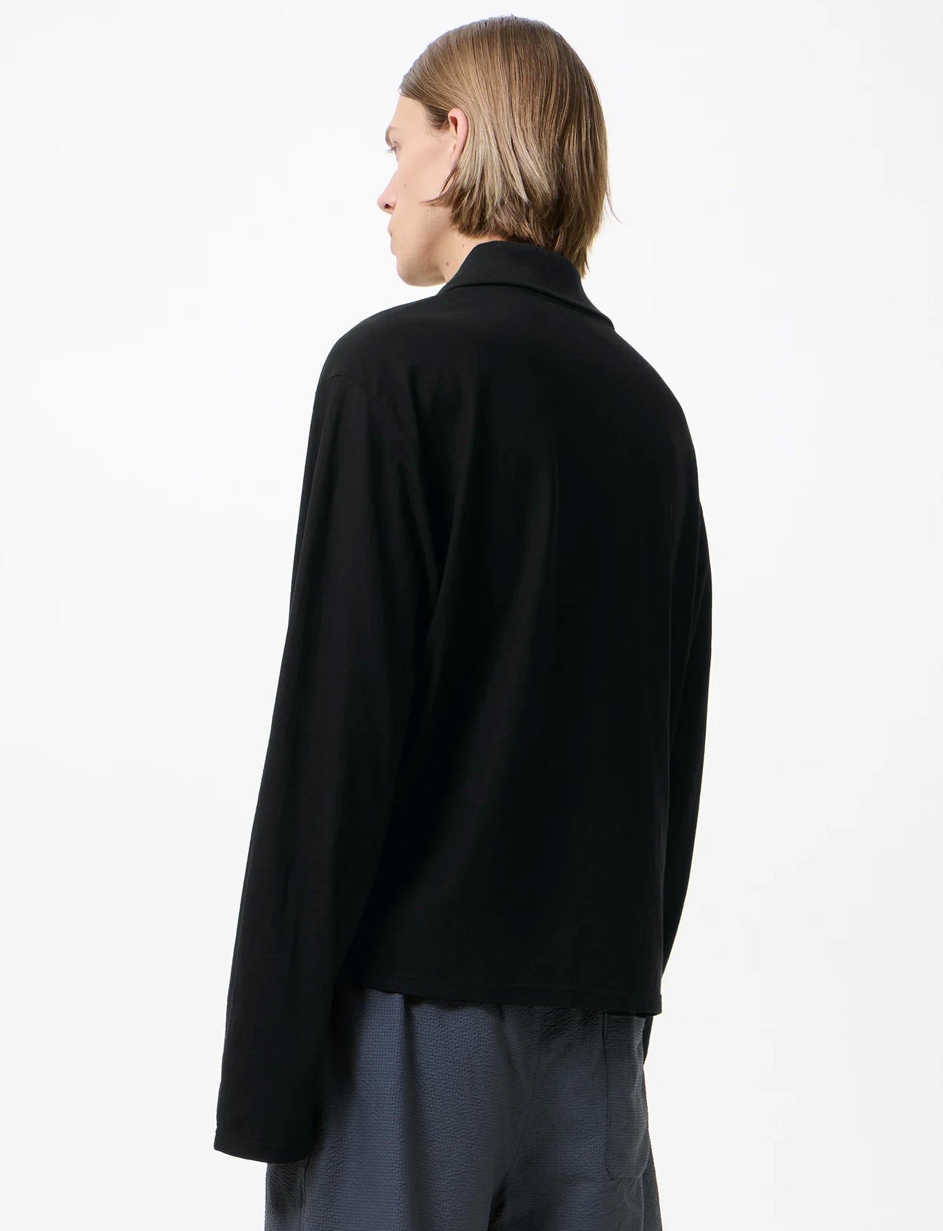 OUR LEGACY RUBY LONSLEEVE Black High Twist Jersey