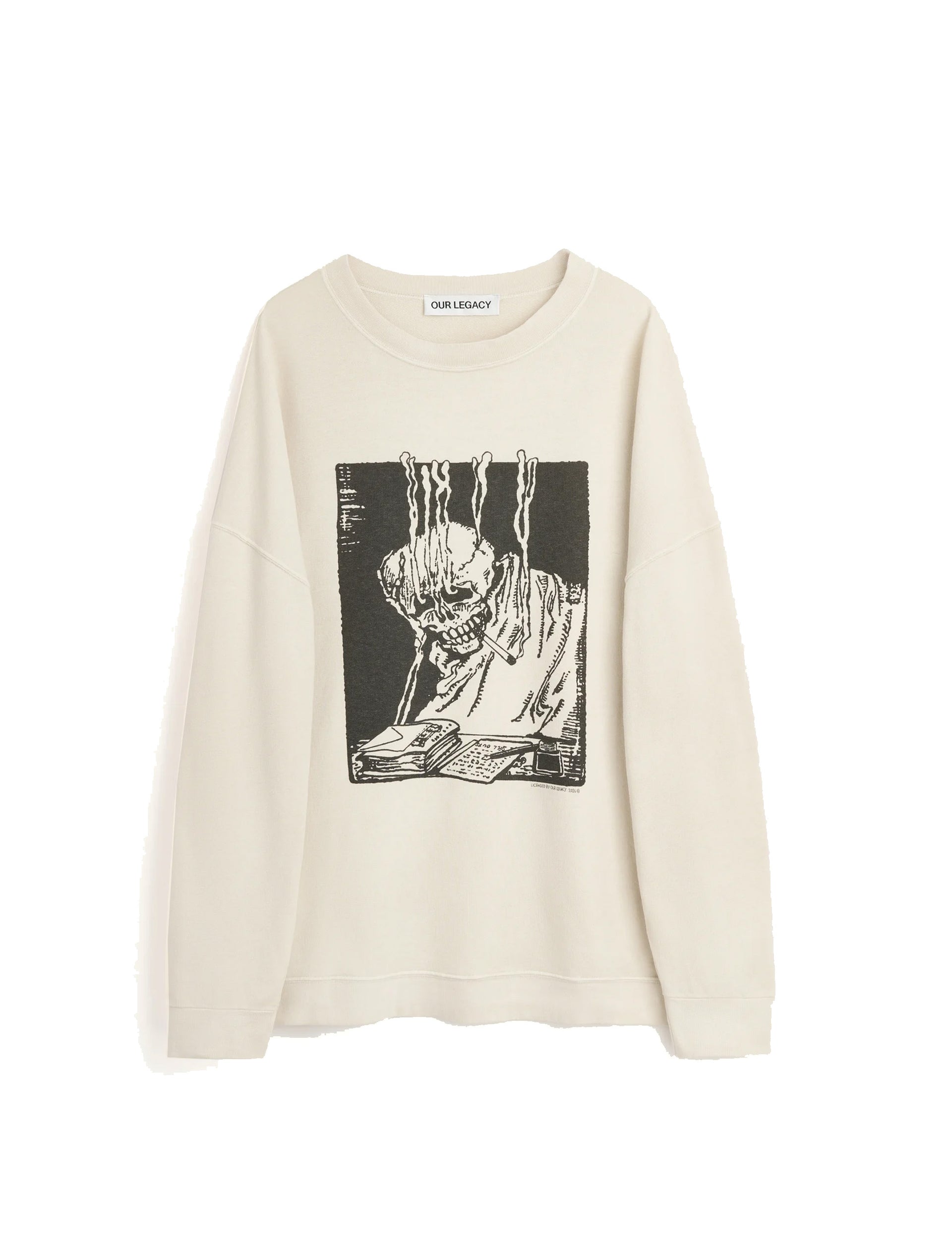 OUR LEGACY SLACK SWEATSHIRT Angry Fan Mail Print