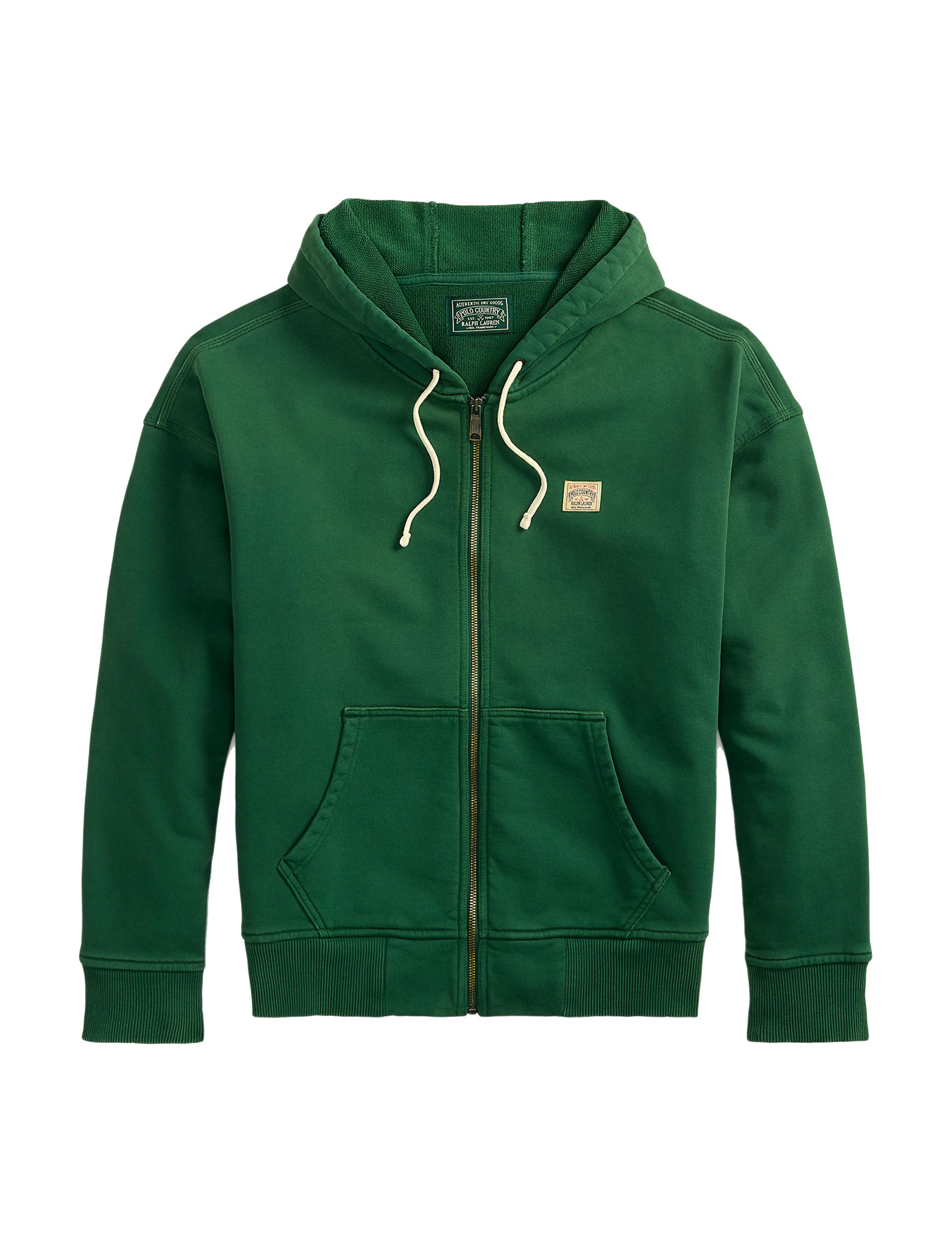 POLO RALPH LAUREN KNIT-FULL ZIP-SWEATSHIRT GRASS GREEN