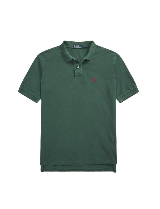 POLO RALPH LAUREN ORIGINAL FIT MESH POLO SHIRT MOSS AGATE