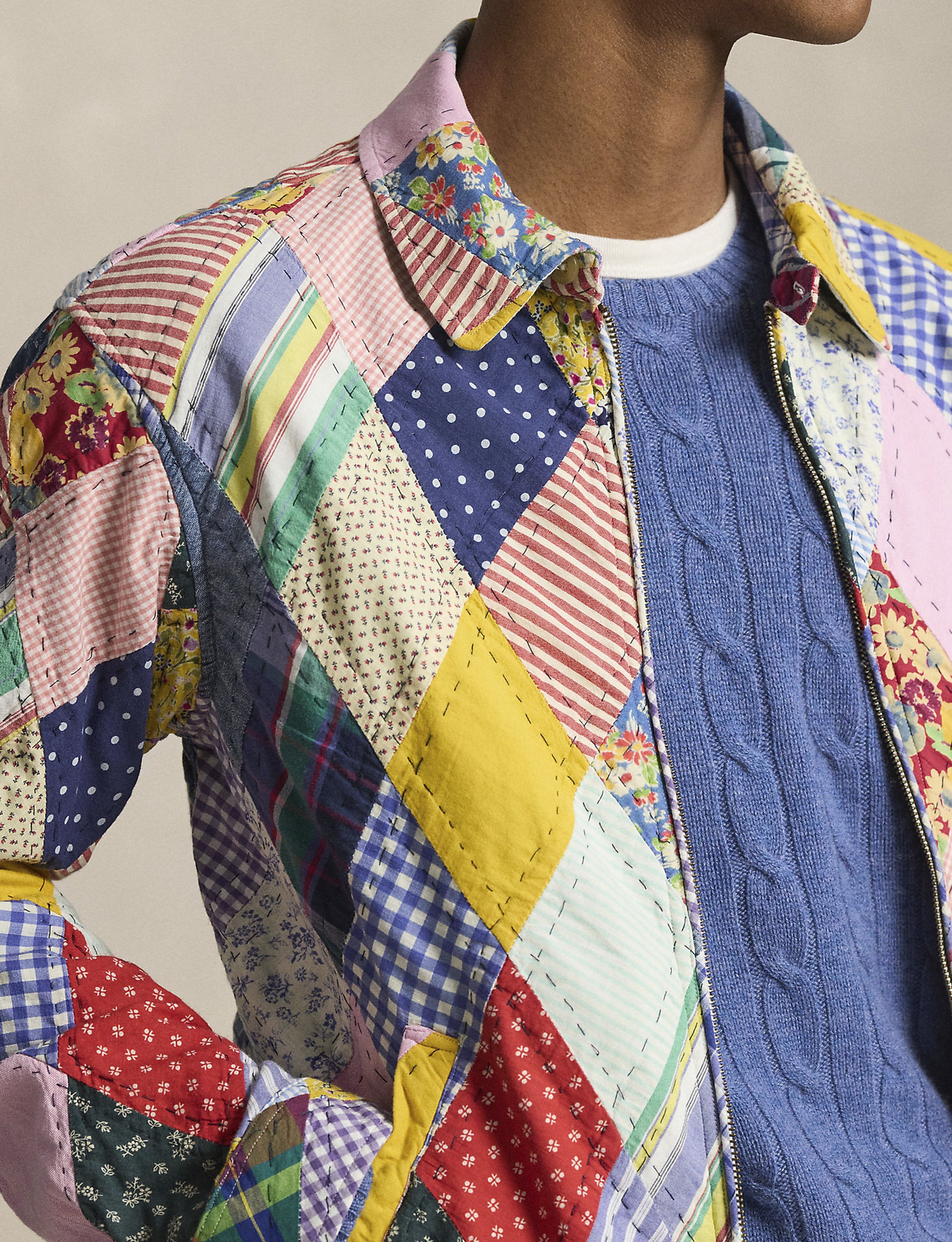 POLO RALPH LAUREN THE BAYPORT PATCHWORK OVERSHIRT