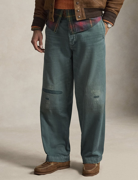 POLO RALPH LAUREN THE REPAIRED BIG CHINO CHARTER GREEN