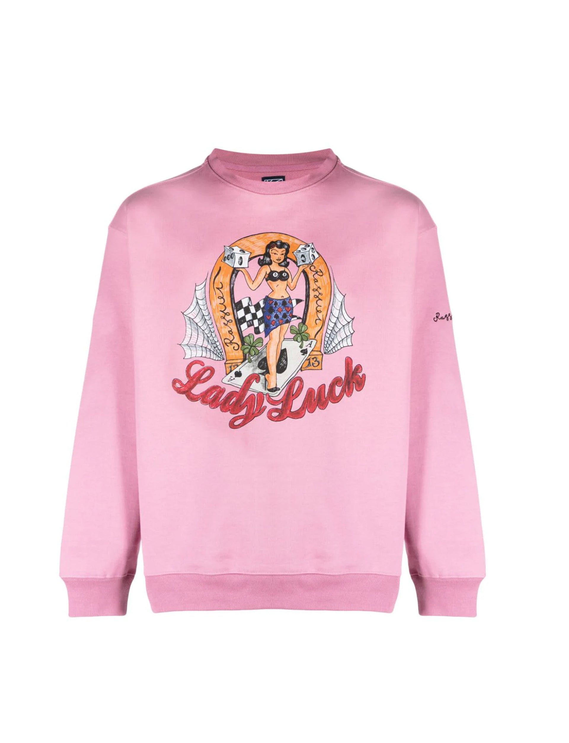 RASSVET LADY LUCK CREWNECK SWEATSHIRT KNIT PINK