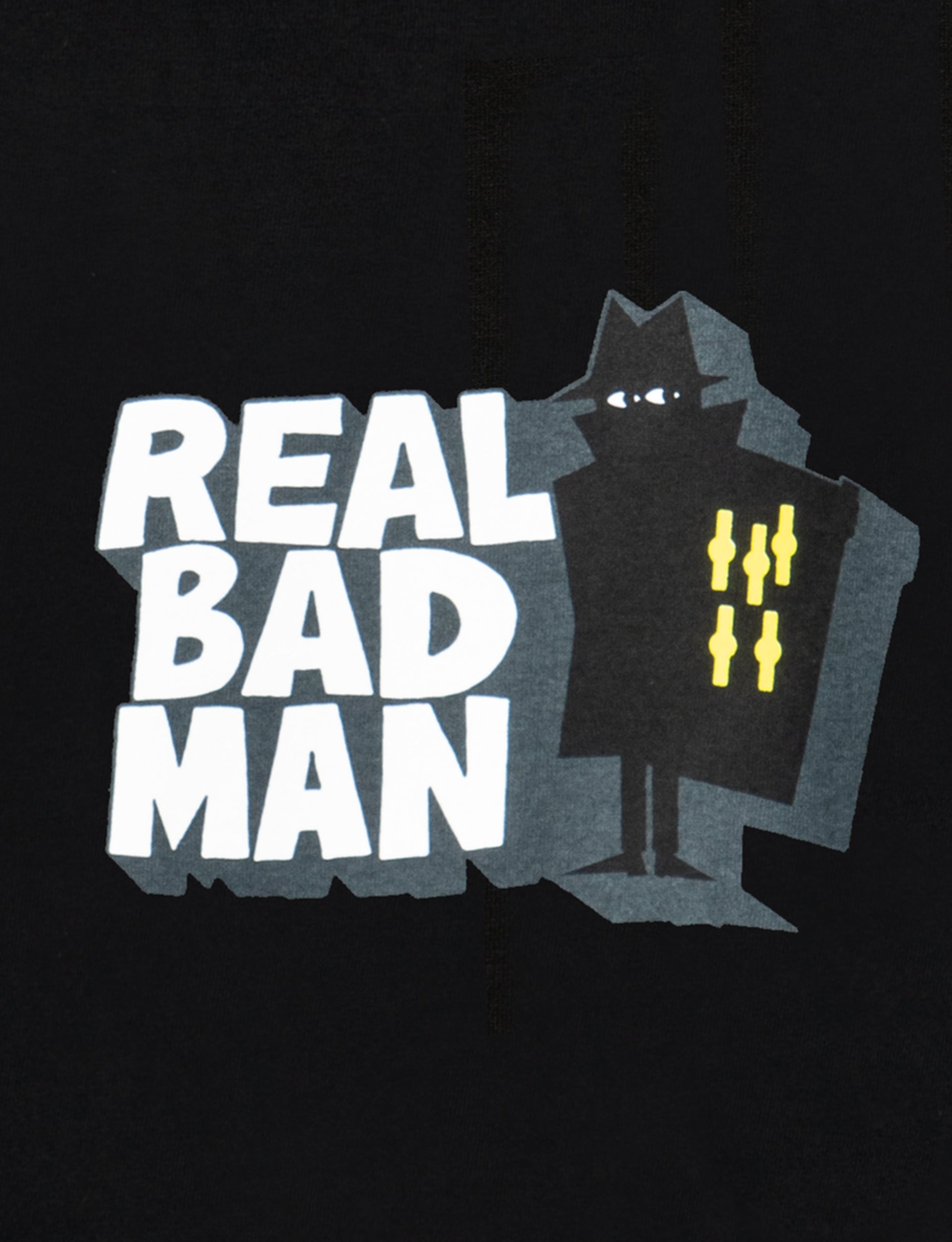 Real Bad Man Front Hitter Tee, black